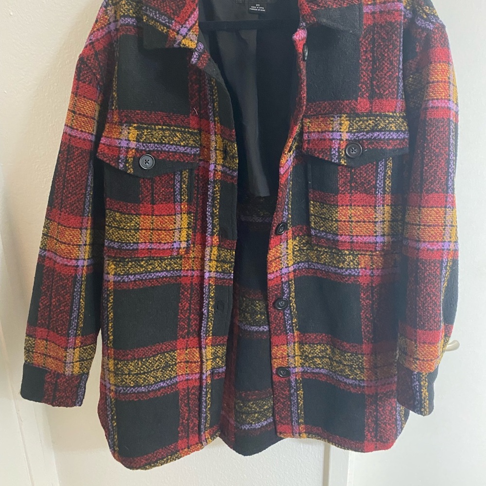 BRAND NEW & NEVER WORN Sanctuary Midi Shacket in Carson Plaid XS $80 OBO - Picture 8 of 8